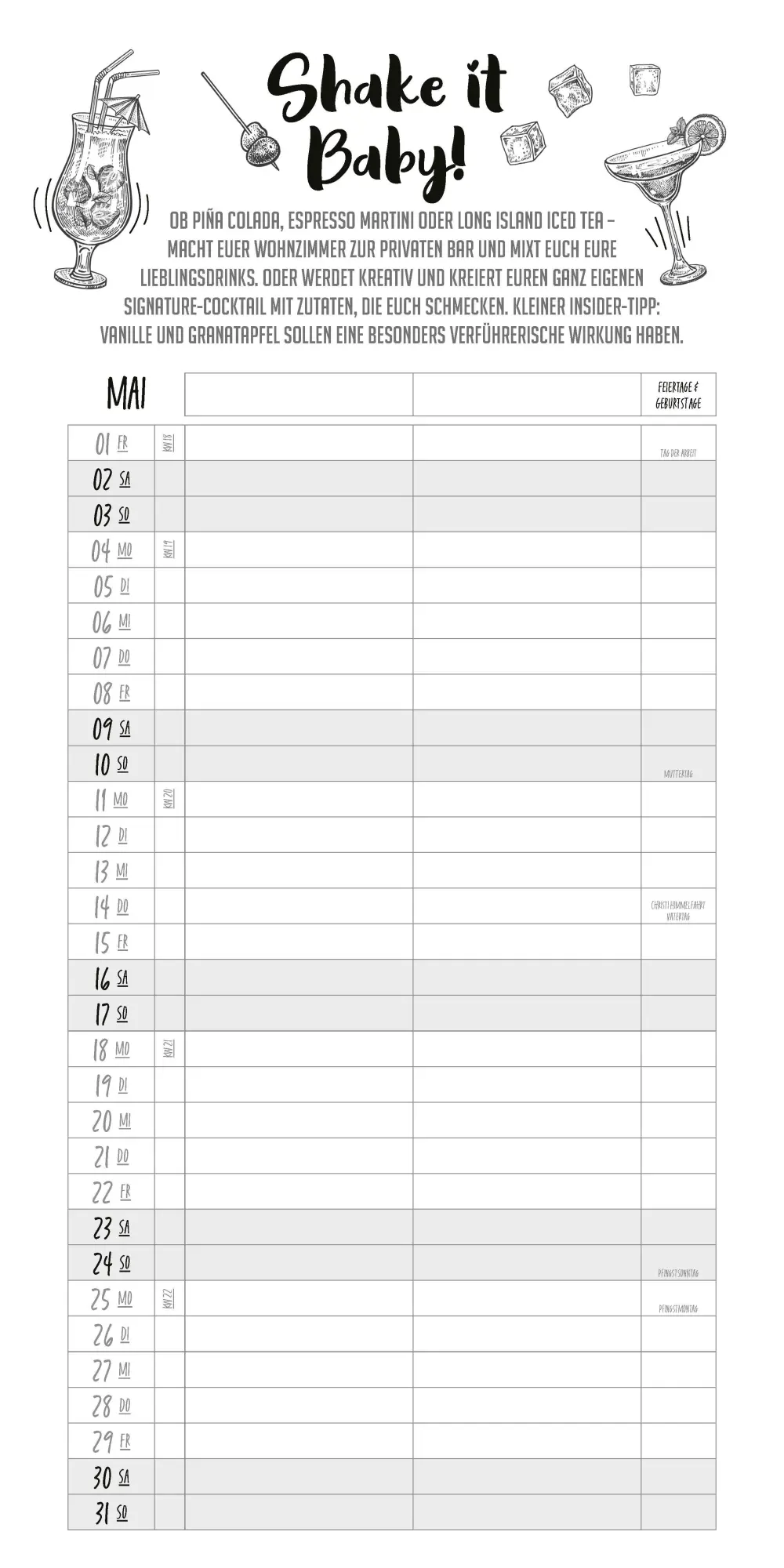 Bild: 9783966649865 | Unser Planer für Zwei - Paarplaner Kalender 2026 | Kalender | 14 S.