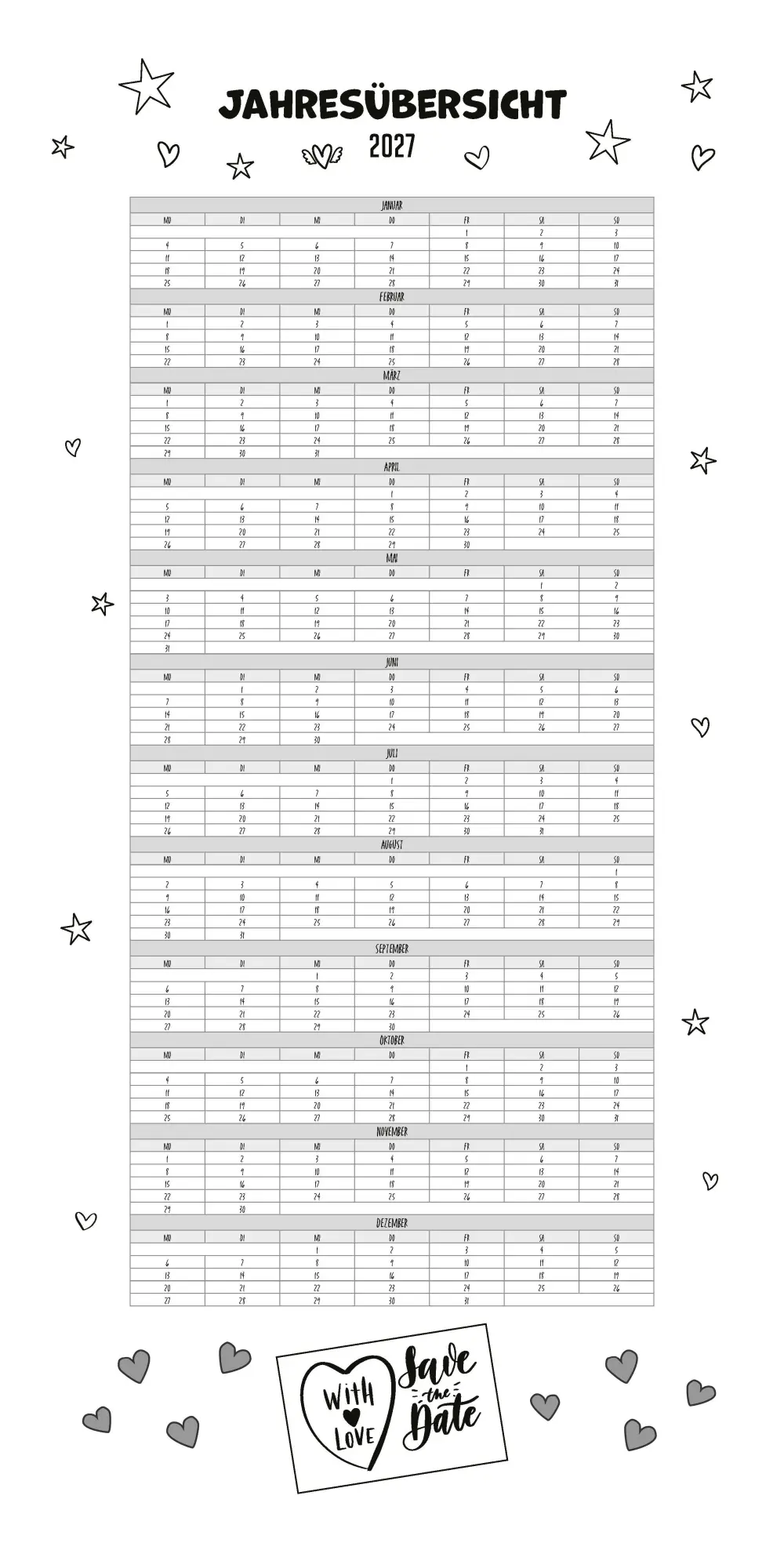 Bild: 9783966649865 | Unser Planer für Zwei - Paarplaner Kalender 2026 | Kalender | 14 S.