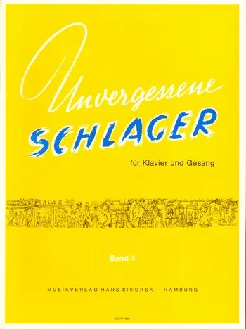 Cover: 9790003009865 | Unvergessene Schlager | Songbuch (Klavier) | Buch | Sikorski Edition
