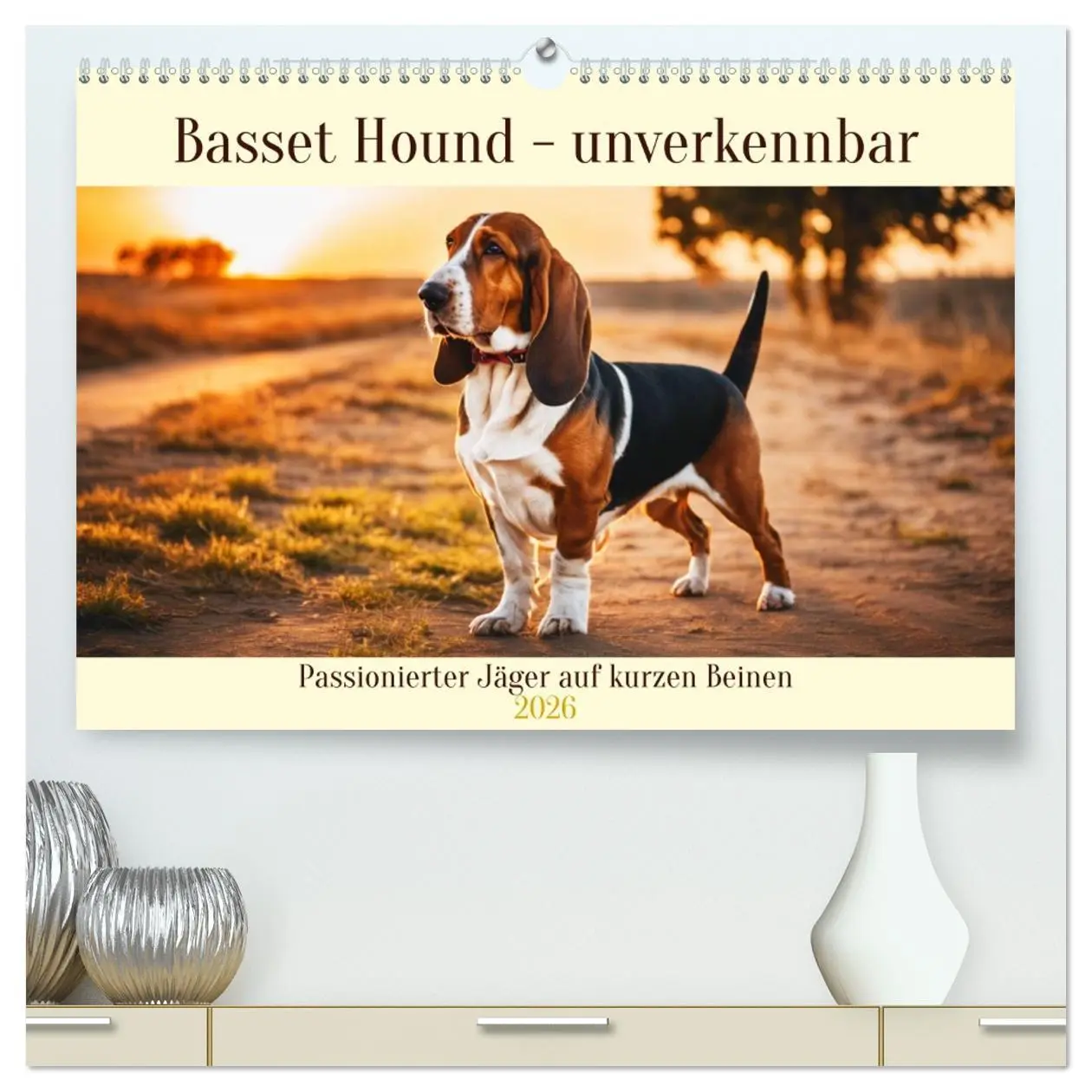 Cover: 9783457399965 | Basset Hound - unverkennbar (hochwertiger Premium Wandkalender 2026...