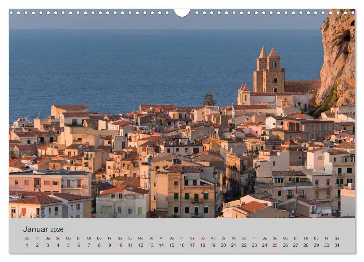 Bild: 9783457849965 | Sizilien 2026 (Wandkalender 2026 DIN A3 quer), CALVENDO Monatskalender