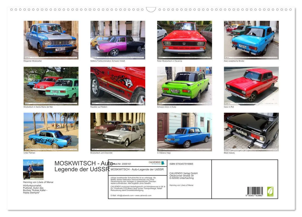 Bild: 9783457919965 | MOSKWITSCH - Auto-Legende der UdSSR (Wandkalender 2026 DIN A2...