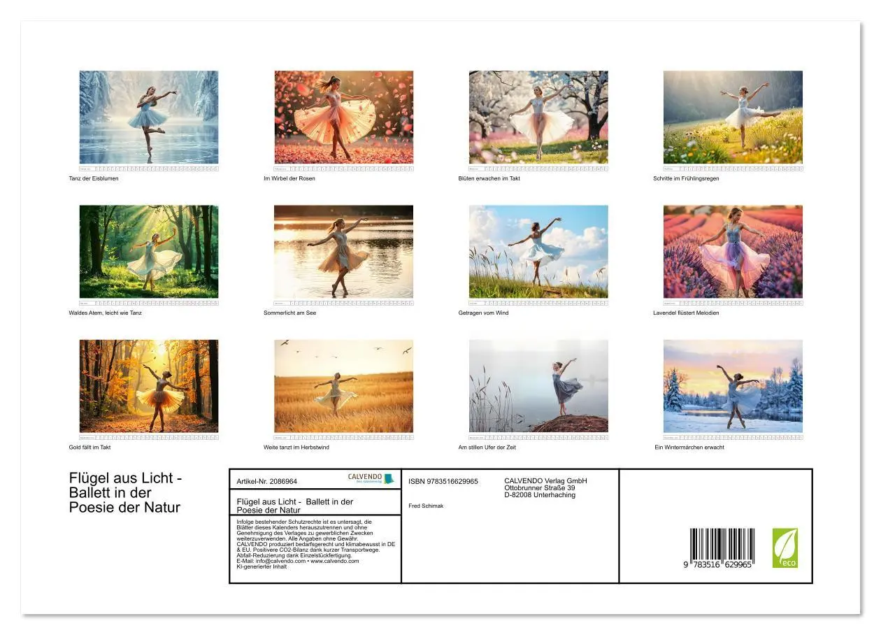Bild: 9783516629965 | Flügel aus Licht - Ballett in der Poesie der Natur (Wandkalender...