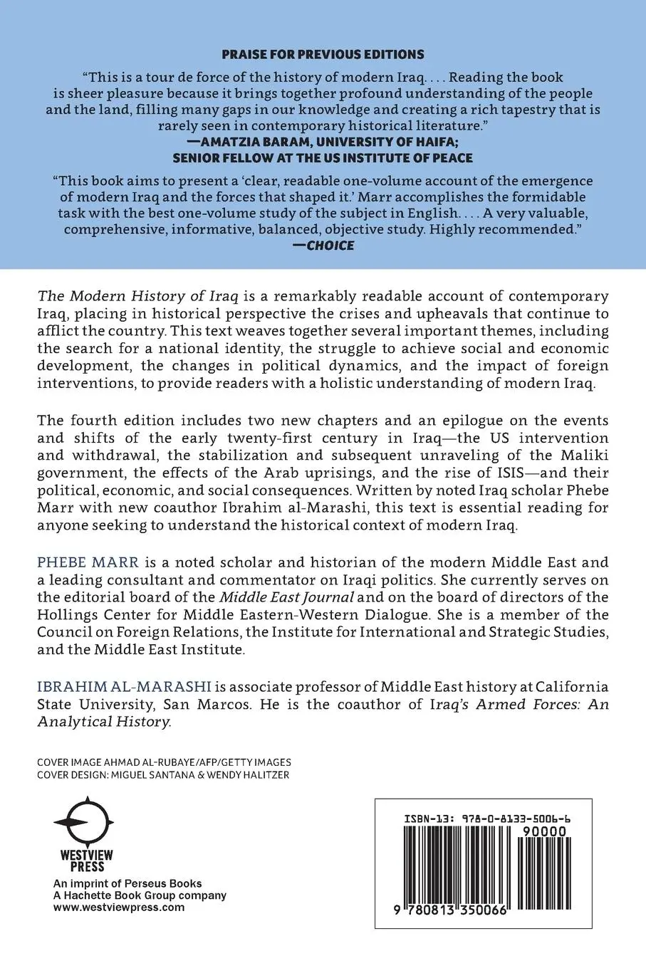 Rückseite: 9780813350066 | The Modern History of Iraq | Phebe Marr (u. a.) | Taschenbuch | 2017