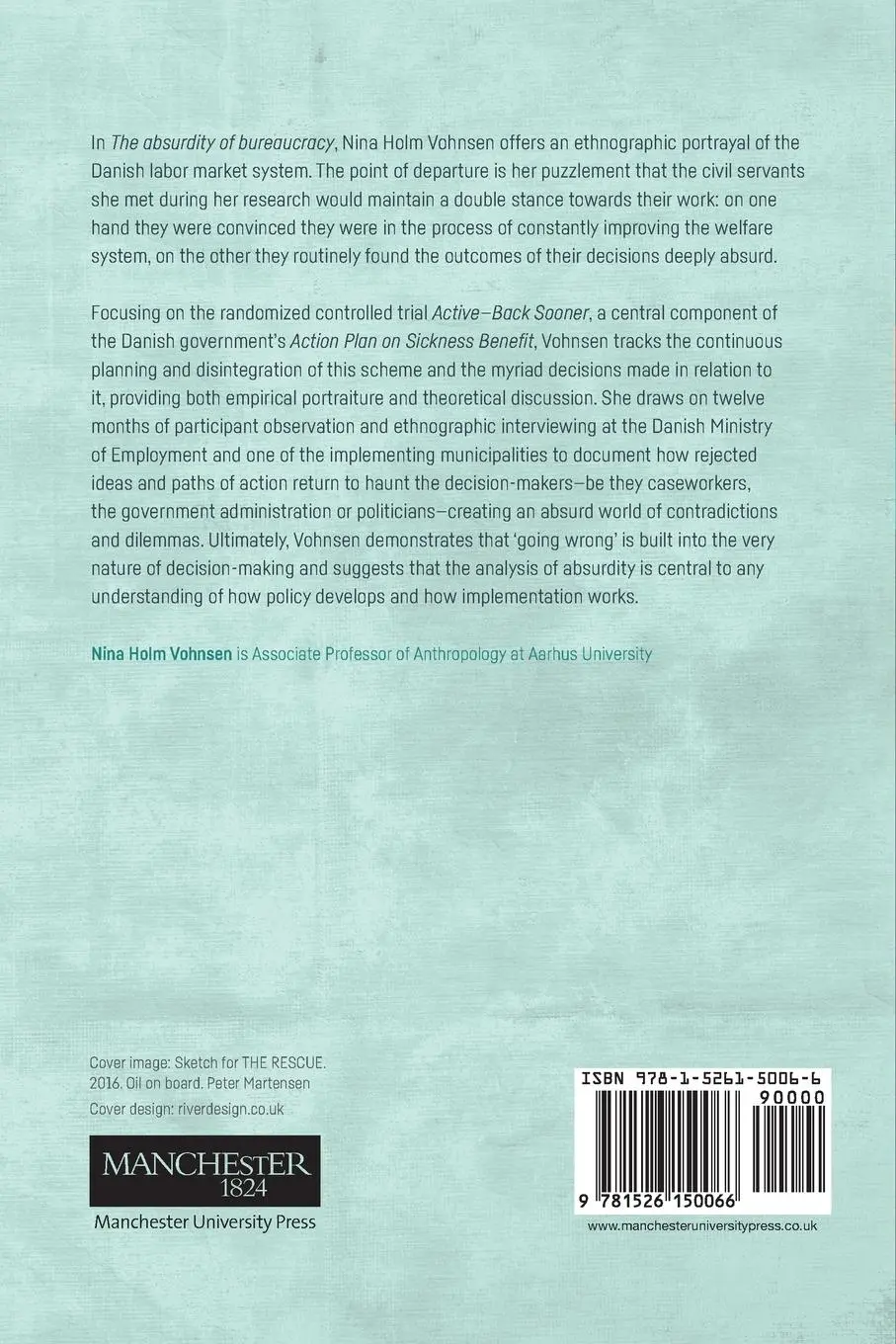 Rückseite: 9781526150066 | The absurdity of bureaucracy | How implementation works | Vohnsen