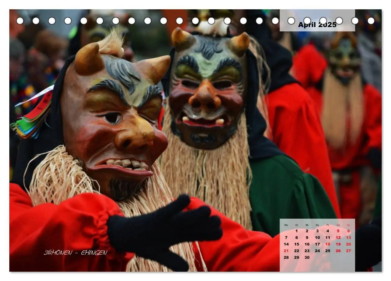 Bild: 9783435560066 | Schwäbisch alemannische Fasnet (Tischkalender 2025 DIN A5 quer),...