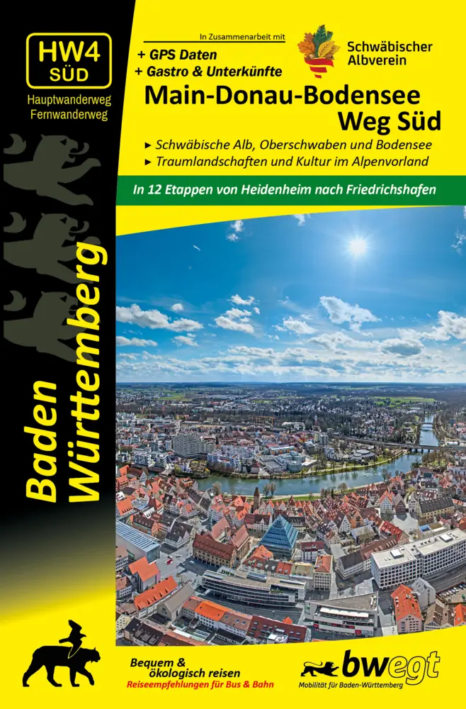 Cover: 9783948860066 | Main-Donau-Bodensee-Weg Süd HW4 Süd - Schwäbische Alb, Oberschwaben...