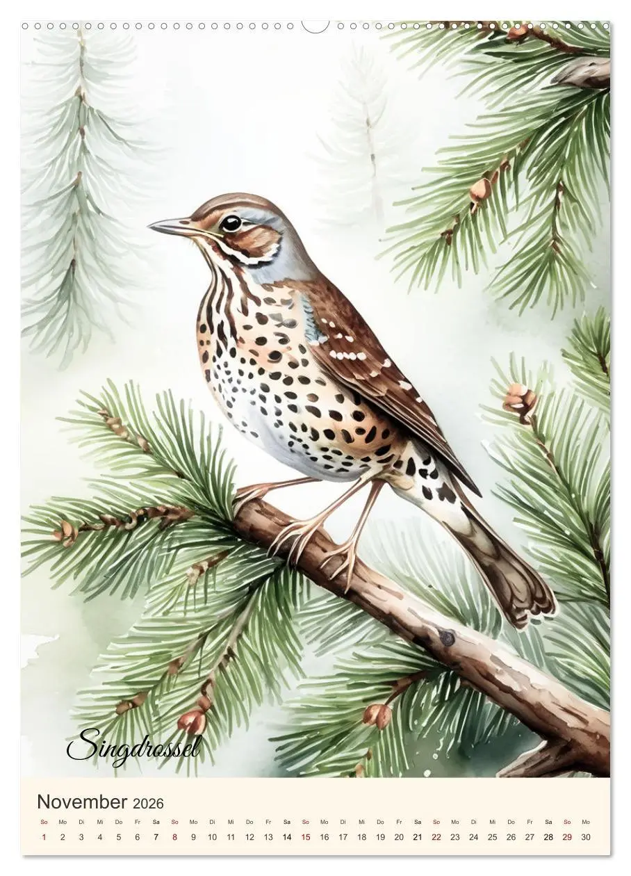 Bild: 9783457260166 | Alle Vögel sind schon da (hochwertiger Premium Wandkalender 2026...