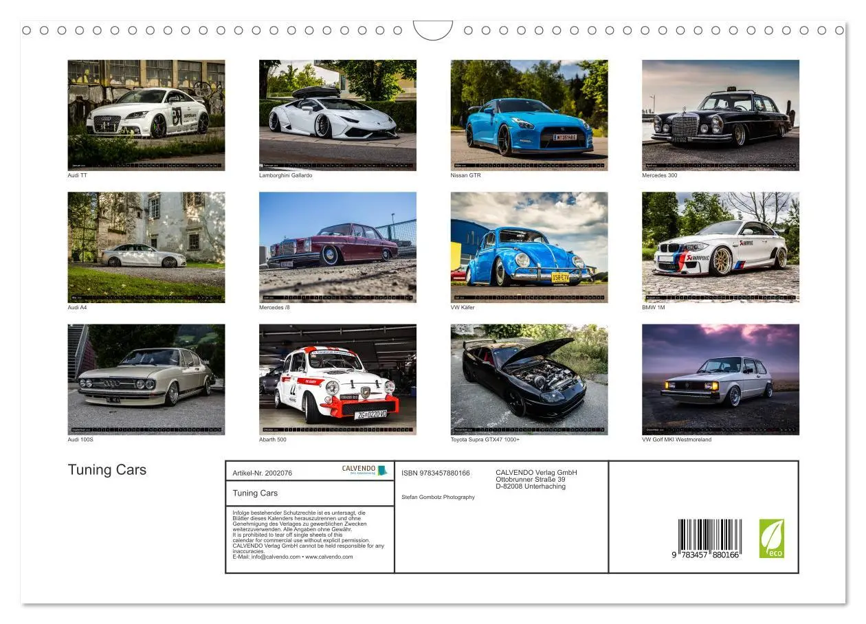 Bild: 9783457880166 | Tuning Cars (Wandkalender 2026 DIN A3 quer), CALVENDO Monatskalender