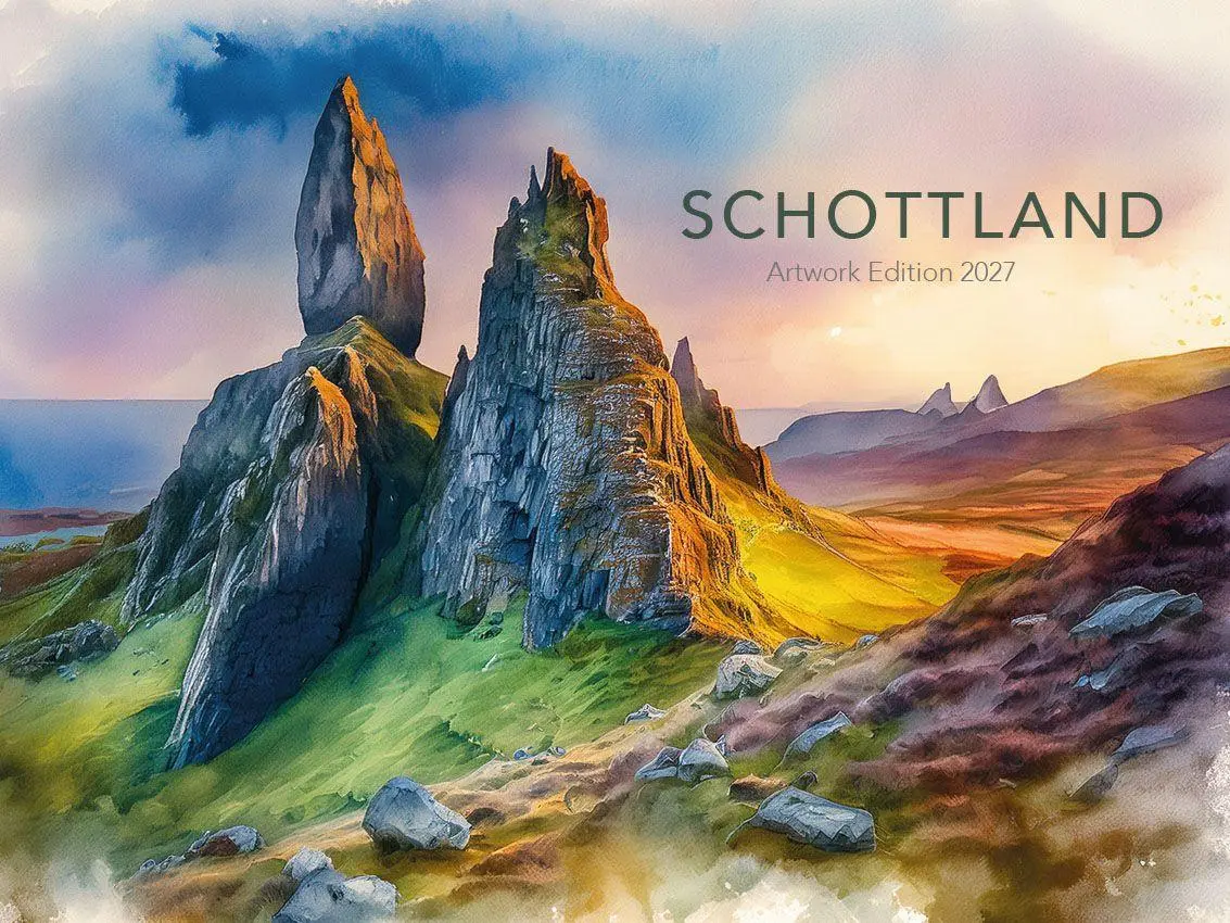 Cover: 9783693570166 | Schottland Artwork Edition Kalender 2027 | Susanne Pommer (u. a.)