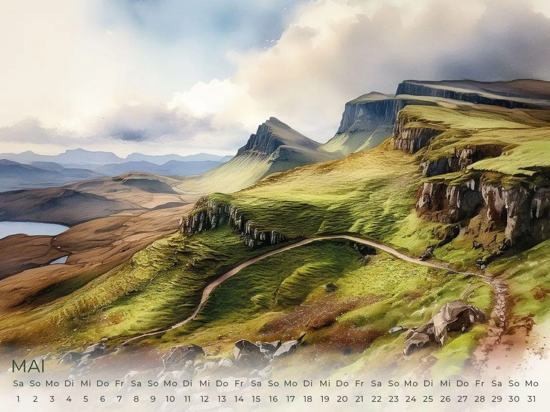 Bild: 9783693570166 | Schottland Artwork Edition Kalender 2027 | Susanne Pommer (u. a.)