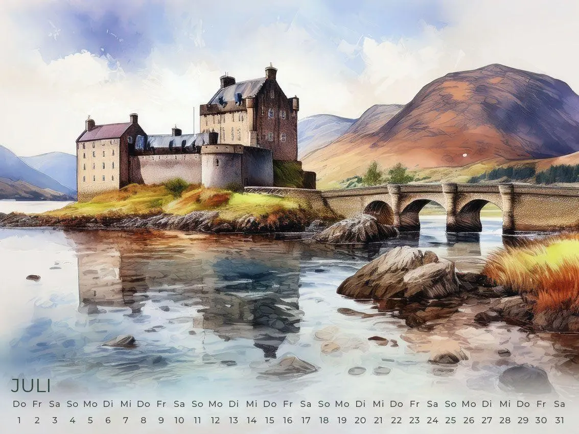 Bild: 9783693570166 | Schottland Artwork Edition Kalender 2027 | Susanne Pommer (u. a.)