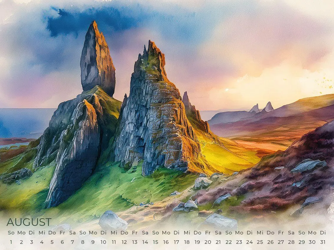 Bild: 9783693570166 | Schottland Artwork Edition Kalender 2027 | Susanne Pommer (u. a.)