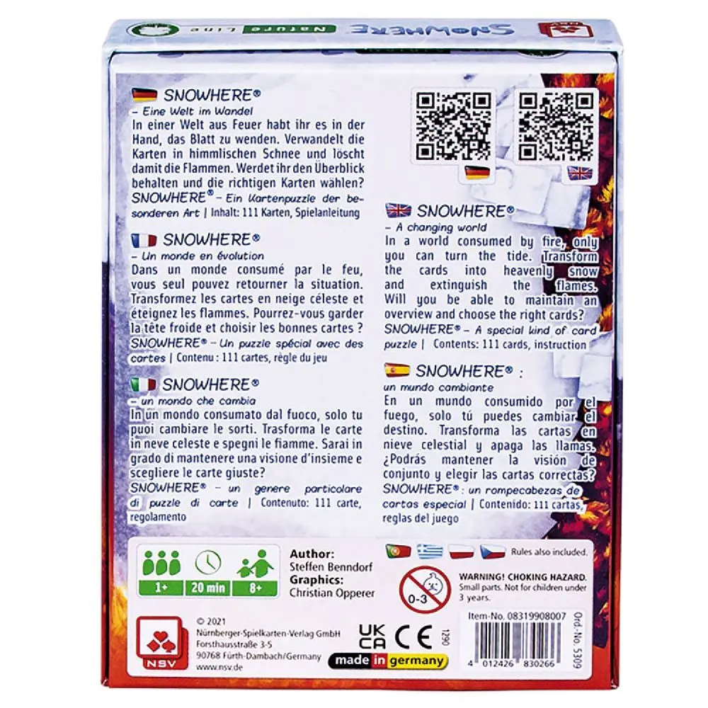 Bild: 4012426830266 | Snowhere - Natureline | Nürnberger Spielkarten Verlag | Spiel | 2021