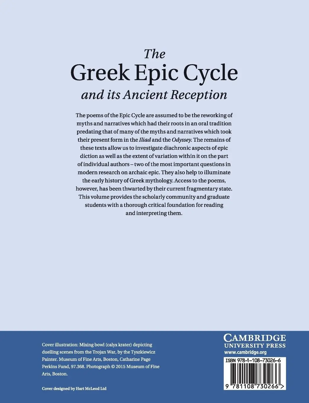 Rückseite: 9781108730266 | The Greek Epic Cycle and its Ancient Reception | Fantuzzi (u. a.)