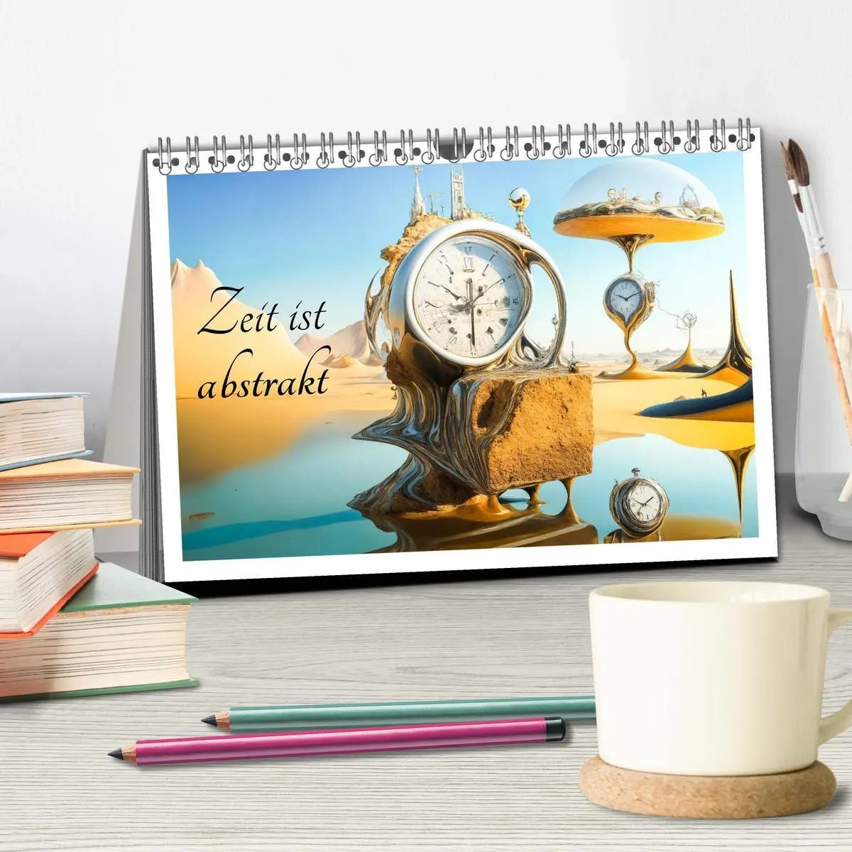 Bild: 9783457490266 | Zeit ist abstrakt (Tischkalender 2026 DIN A5 quer), CALVENDO...