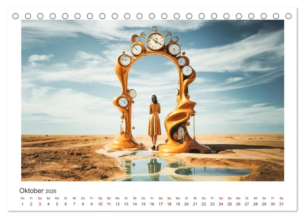 Bild: 9783457490266 | Zeit ist abstrakt (Tischkalender 2026 DIN A5 quer), CALVENDO...