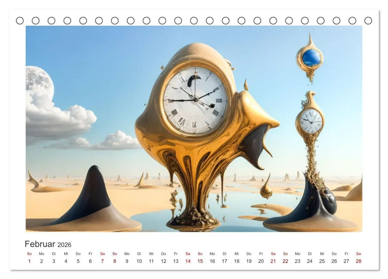 Bild: 9783457490266 | Zeit ist abstrakt (Tischkalender 2026 DIN A5 quer), CALVENDO...