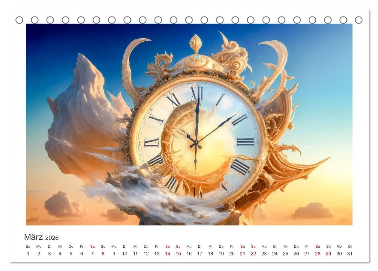 Bild: 9783457490266 | Zeit ist abstrakt (Tischkalender 2026 DIN A5 quer), CALVENDO...