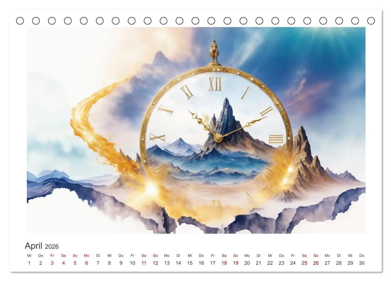 Bild: 9783457490266 | Zeit ist abstrakt (Tischkalender 2026 DIN A5 quer), CALVENDO...