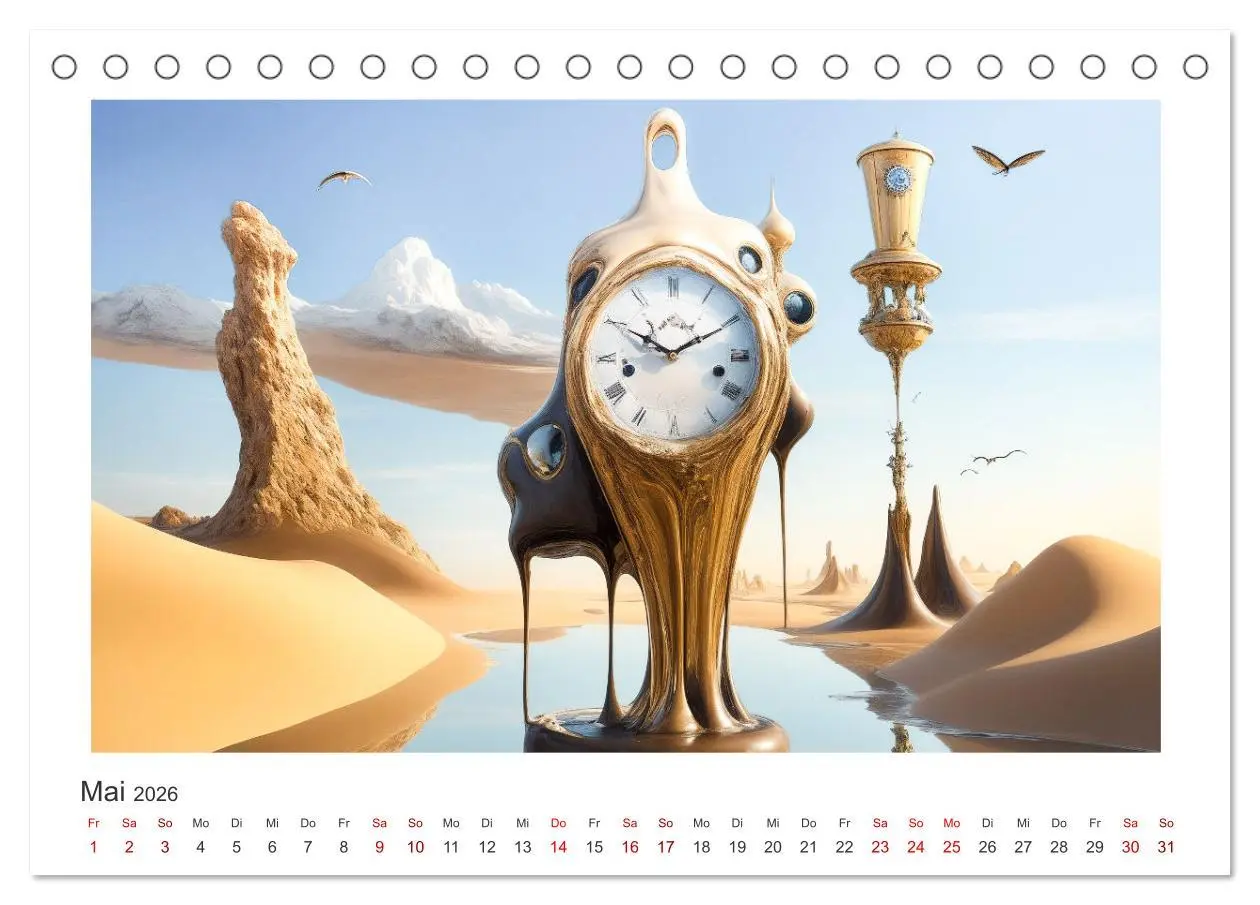 Bild: 9783457490266 | Zeit ist abstrakt (Tischkalender 2026 DIN A5 quer), CALVENDO...