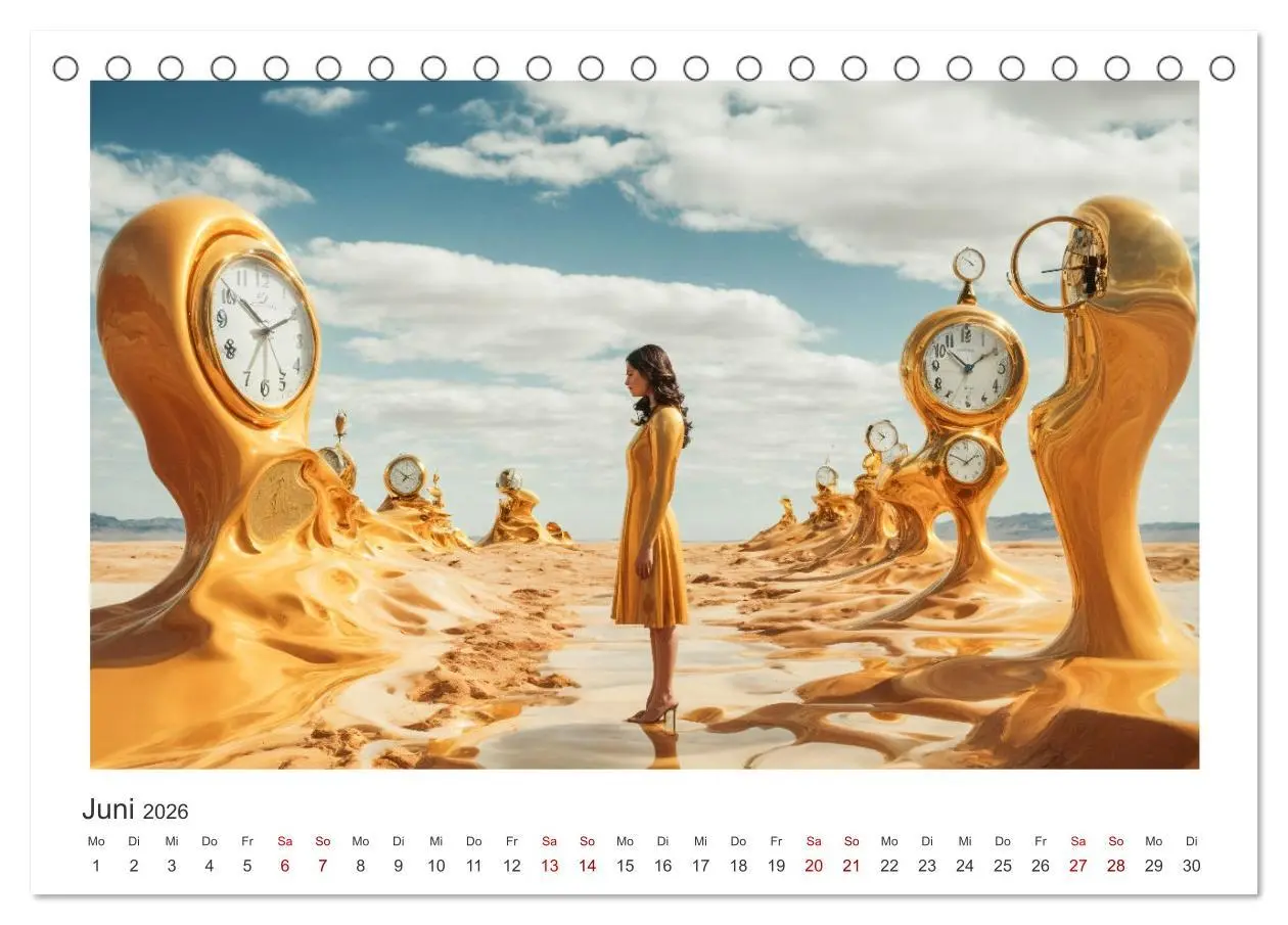 Bild: 9783457490266 | Zeit ist abstrakt (Tischkalender 2026 DIN A5 quer), CALVENDO...