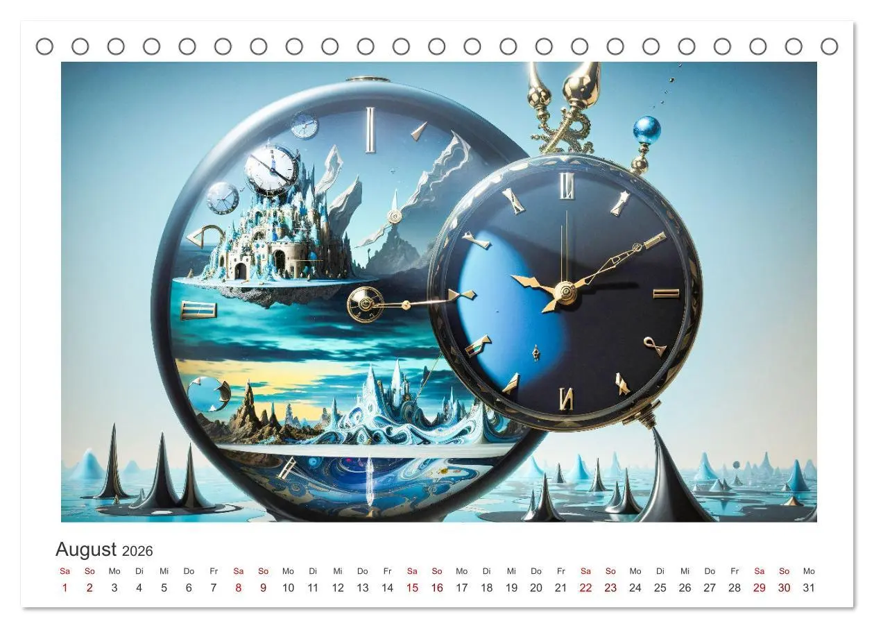 Bild: 9783457490266 | Zeit ist abstrakt (Tischkalender 2026 DIN A5 quer), CALVENDO...
