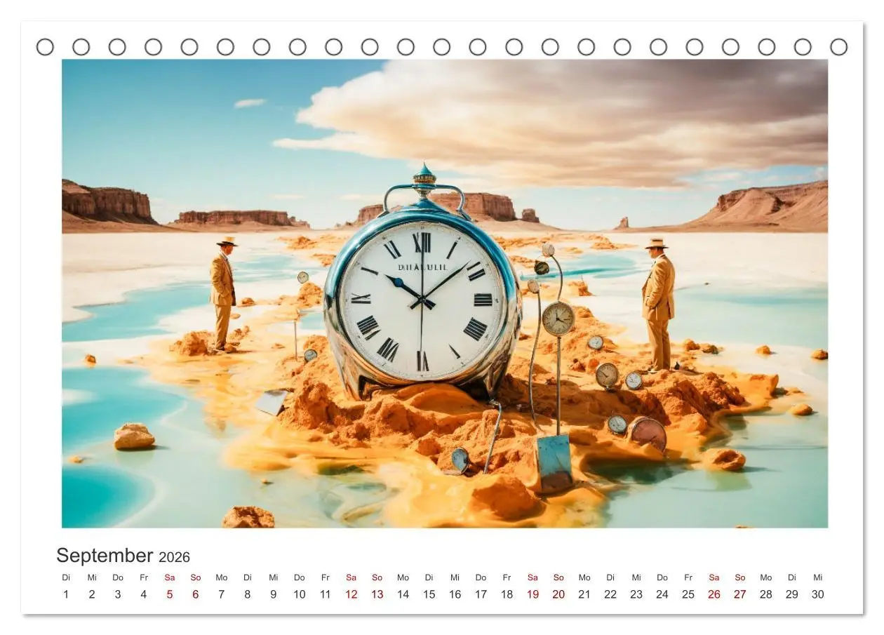 Bild: 9783457490266 | Zeit ist abstrakt (Tischkalender 2026 DIN A5 quer), CALVENDO...