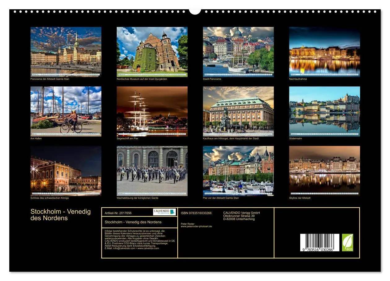 Bild: 9783516030266 | Stockholm - Venedig des Nordens (hochwertiger Premium Wandkalender...