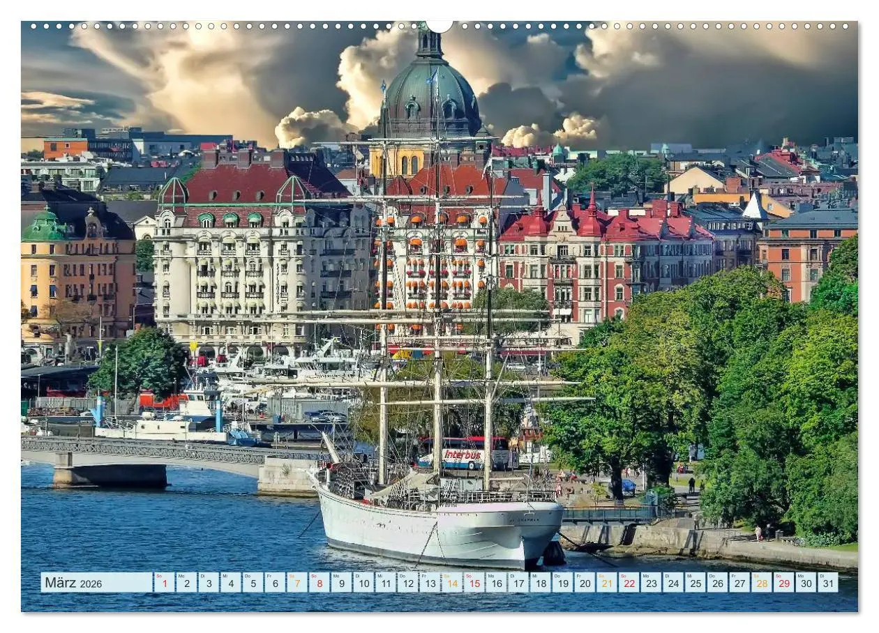 Bild: 9783516030266 | Stockholm - Venedig des Nordens (hochwertiger Premium Wandkalender...
