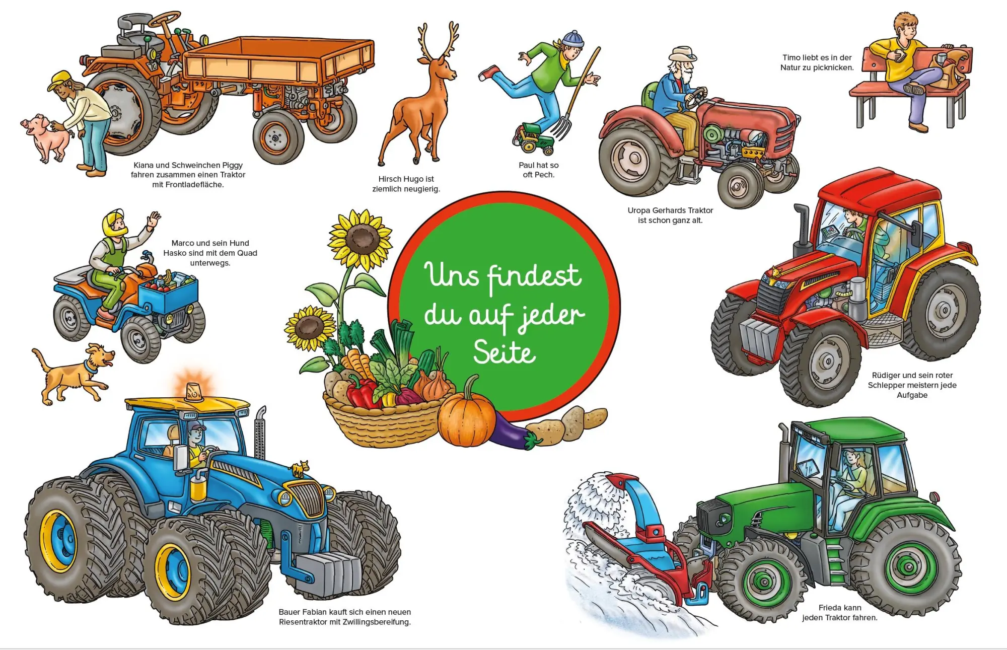 Bild: 9783985850266 | Traktor Wimmelbuch | Kinderbücher ab 3 Jahre (Bilderbuch ab 2 - 5)