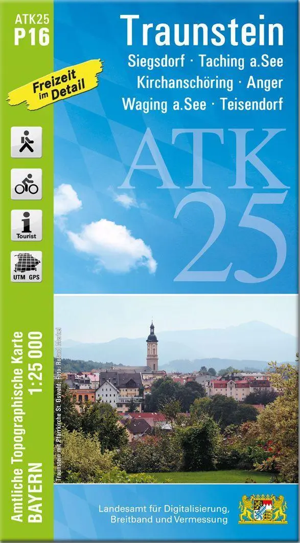 Cover: 9783987760266 | ATK25-P16 Traunstein (Amtliche Topographische Karte 1:25000) | Deutsch