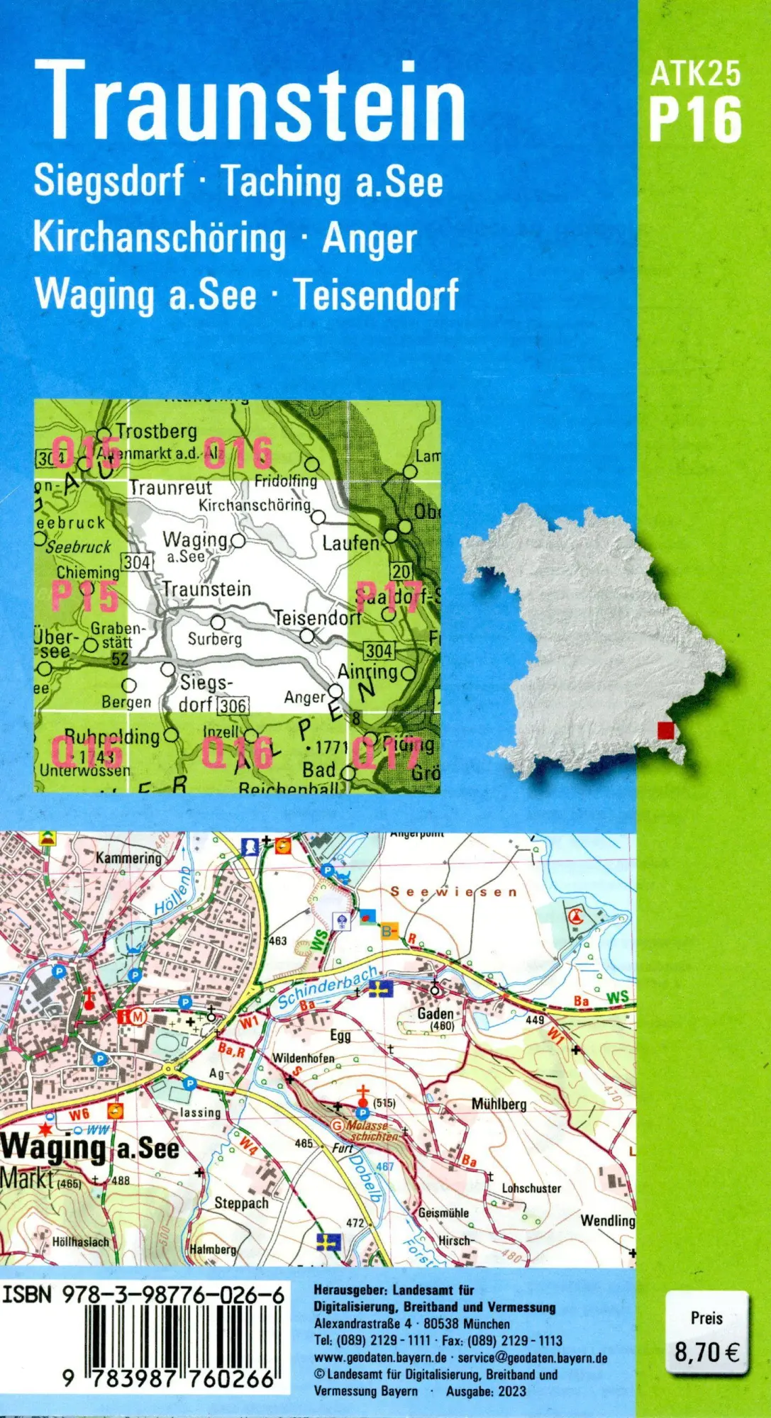 Bild: 9783987760266 | ATK25-P16 Traunstein (Amtliche Topographische Karte 1:25000) | Deutsch