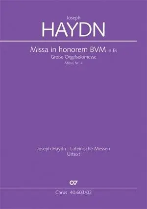 Cover: 9790007080266 | Große Orgelsolomesse in Es (Klavierauszug) | Joseph Haydn | Buch