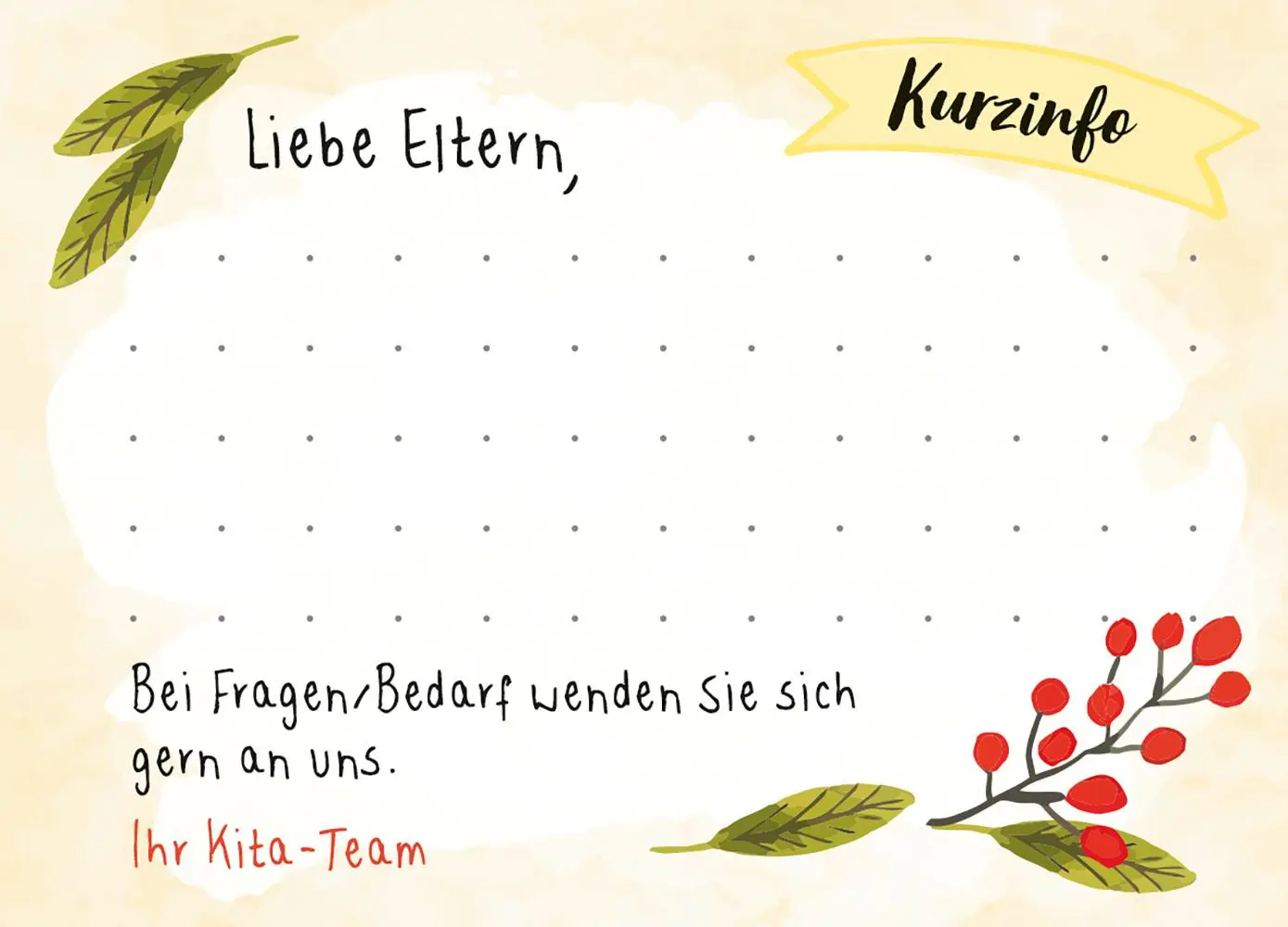 Bild: 4260217050366 | Haftnotizen für schnelle Elterninfos in der Kita | Taschenbuch | 50 S.