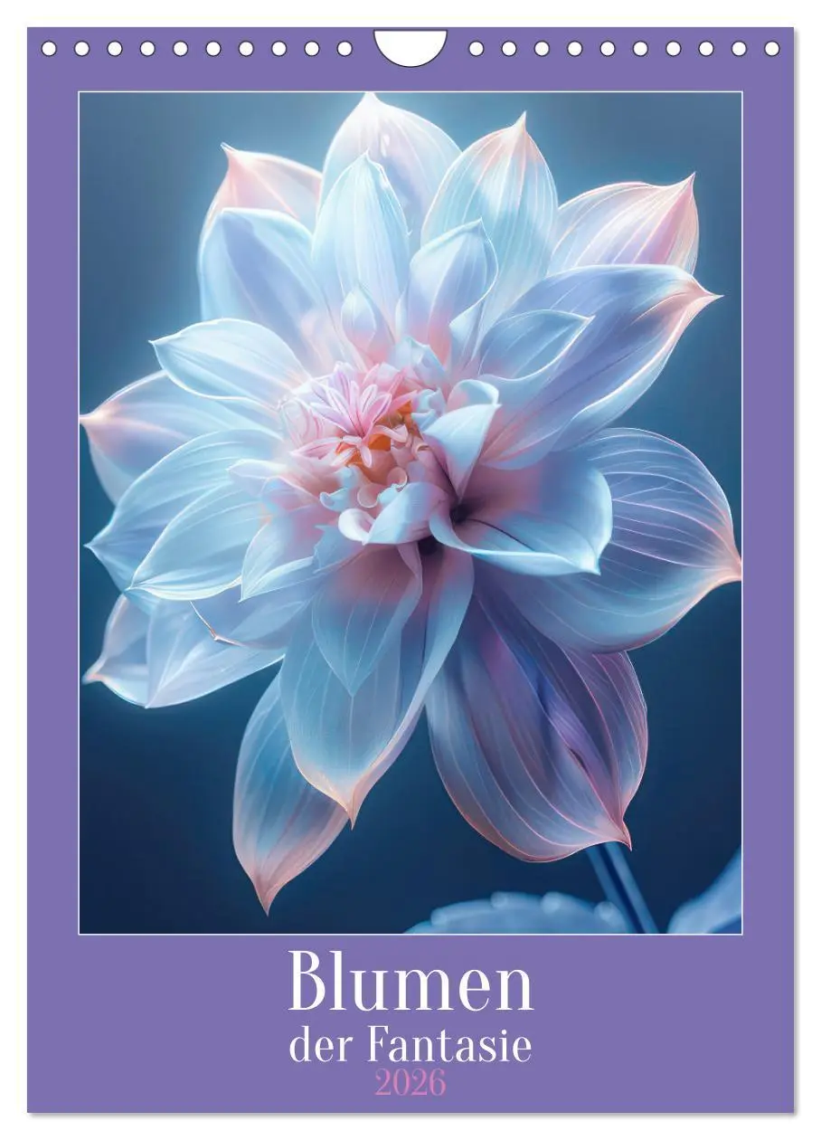 Cover: 9783516260366 | Blumen der Fantasie (Wandkalender 2026 DIN A4 hoch), CALVENDO...