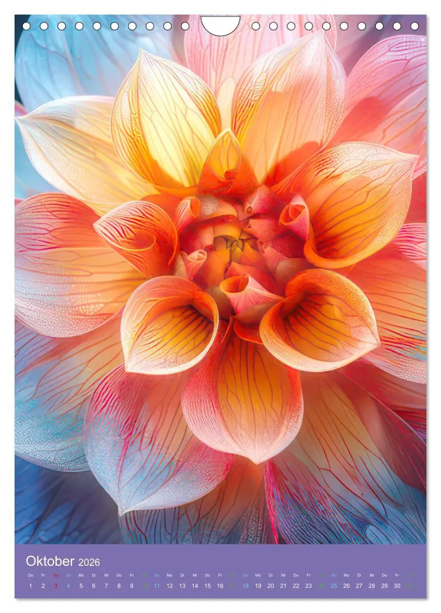 Bild: 9783516260366 | Blumen der Fantasie (Wandkalender 2026 DIN A4 hoch), CALVENDO...