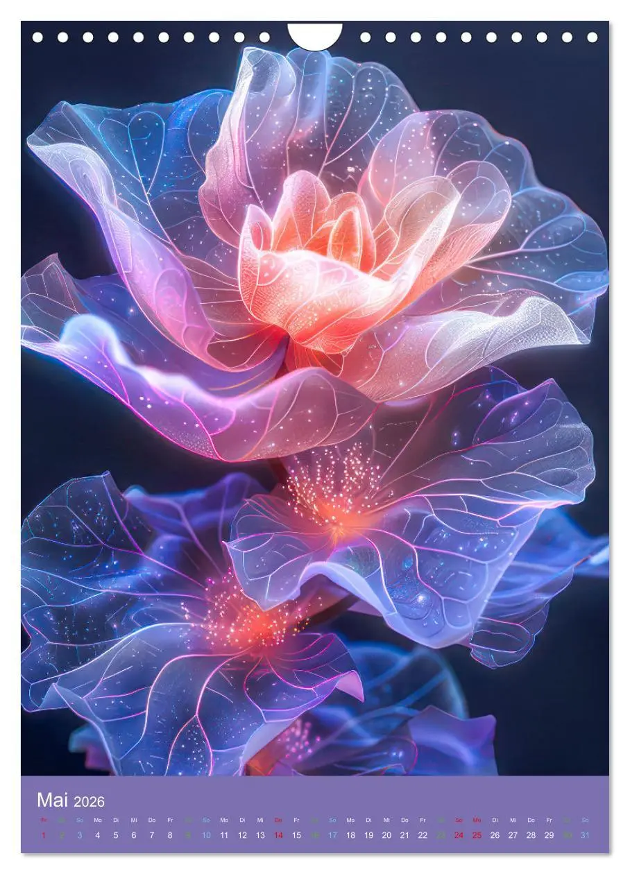 Bild: 9783516260366 | Blumen der Fantasie (Wandkalender 2026 DIN A4 hoch), CALVENDO...