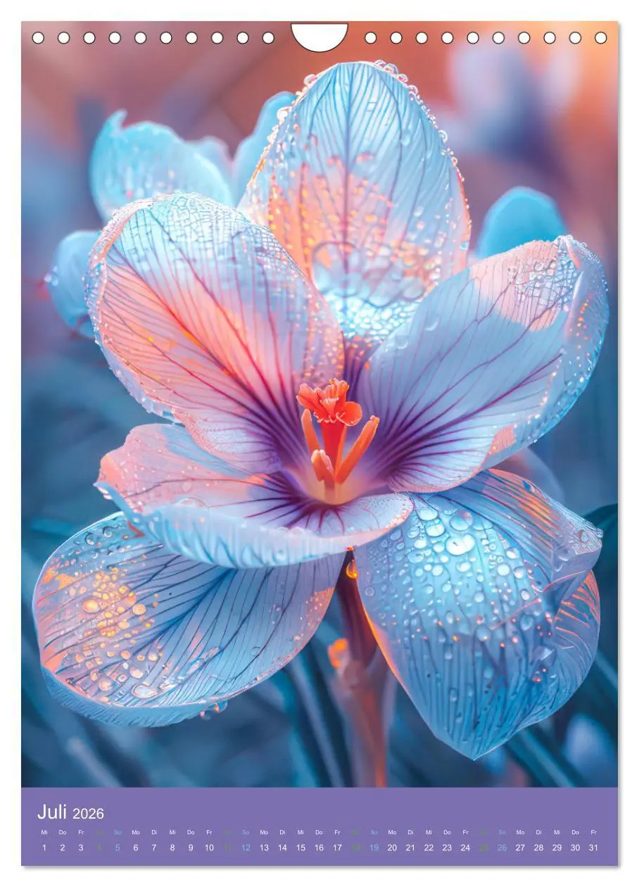 Bild: 9783516260366 | Blumen der Fantasie (Wandkalender 2026 DIN A4 hoch), CALVENDO...