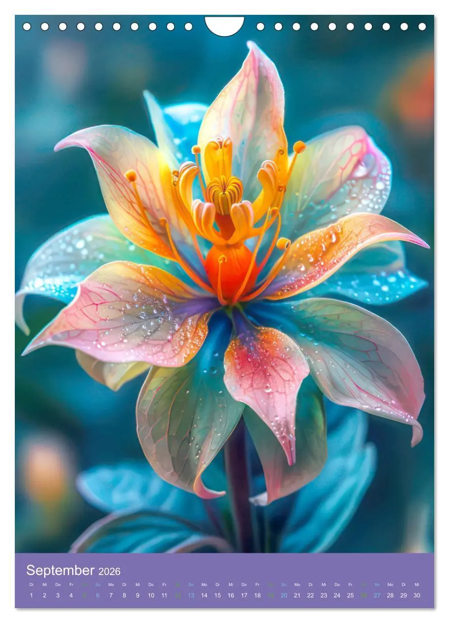 Bild: 9783516260366 | Blumen der Fantasie (Wandkalender 2026 DIN A4 hoch), CALVENDO...