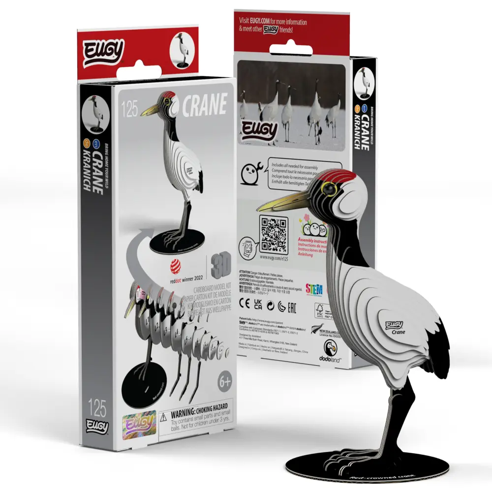 Cover: 9421036940466 | EUGY - 3D Bastelset Kranich | Kit (Bastelset) | In Karton | 650125