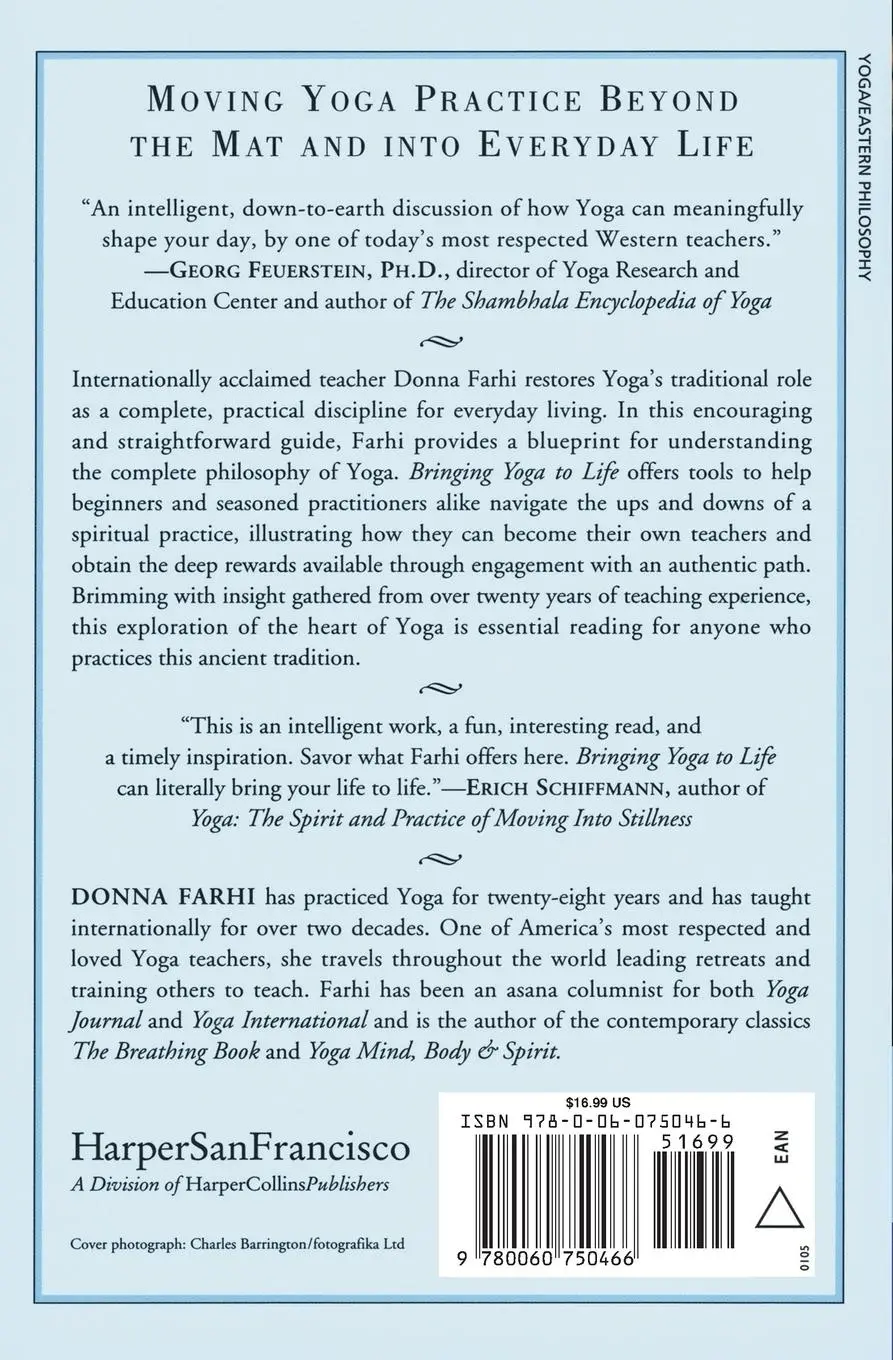 Rückseite: 9780060750466 | Bringing Yoga to Life | The Everyday Practice of Enlightened Living