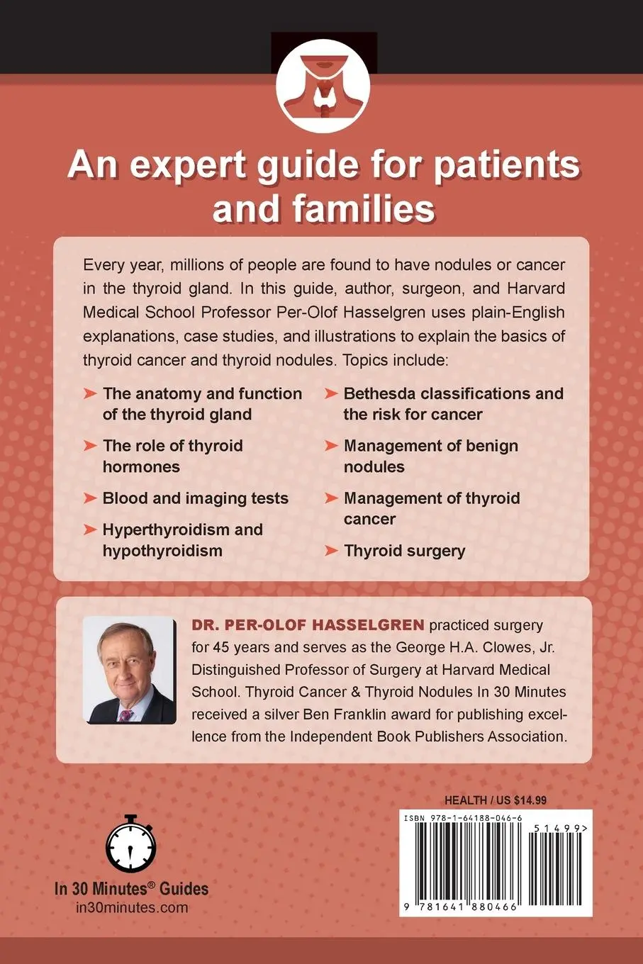 Rückseite: 9781641880466 | Thyroid Cancer and Thyroid Nodules In 30 Minutes | Per-Olof Hasselgren