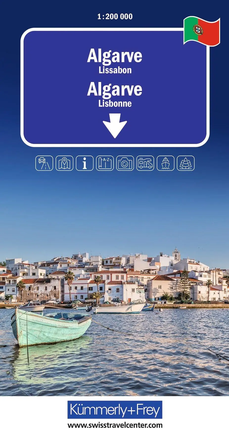 Cover: 9783259300466 | Kümmerly+Frey Regional-Strassenkarte Algarve 1:200.000 | (Land-)Karte