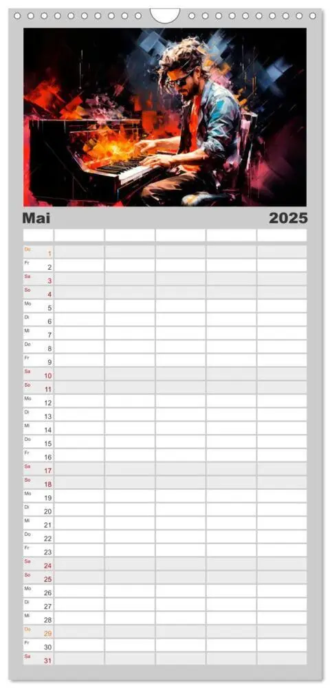 Bild: 9783457090466 | Familienplaner 2025 - ROCK Spüre die grenzenlose Power mit 5...