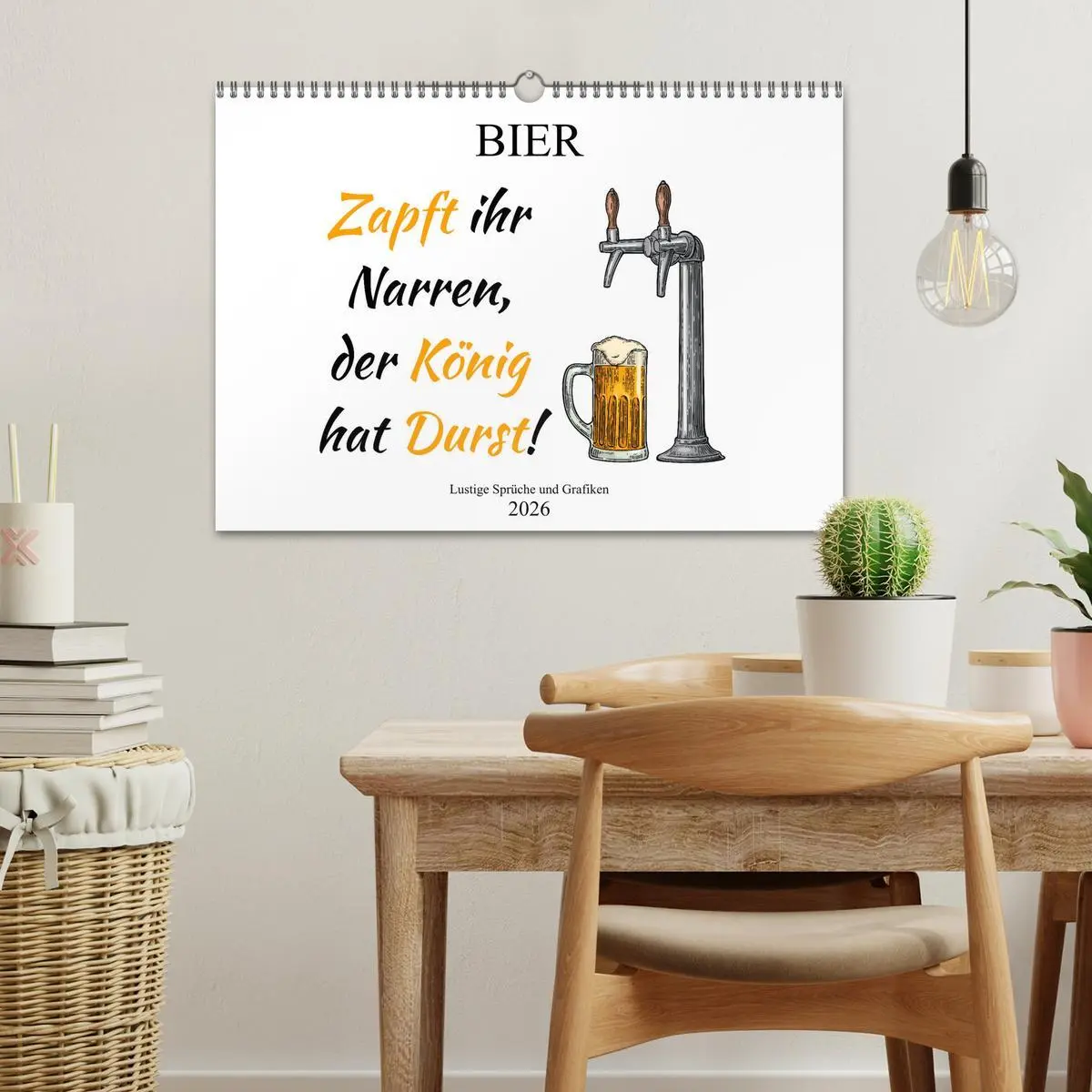 Bild: 9783457780466 | Bier - Lustige Sprüche und Grafiken (Wandkalender 2026 DIN A3...