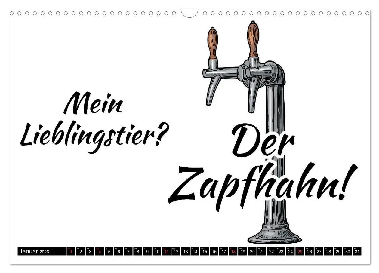 Bild: 9783457780466 | Bier - Lustige Sprüche und Grafiken (Wandkalender 2026 DIN A3...