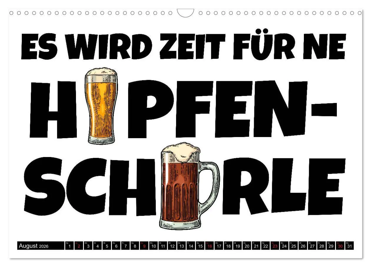 Bild: 9783457780466 | Bier - Lustige Sprüche und Grafiken (Wandkalender 2026 DIN A3...