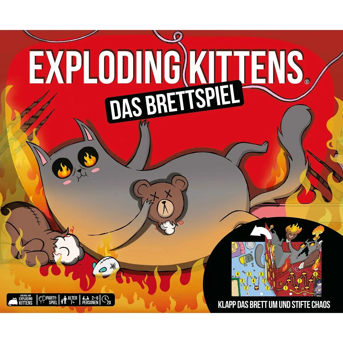 Cover: 810171410566 | Exploding Kittens - Das Brettspiel | Spiel | Deutsch | 2025