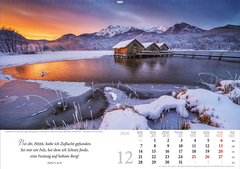 Bild: 4250222990566 | Lobet, ihr Berge, den Herrn 2026 | Kalender | Spiralbindung | Deutsch